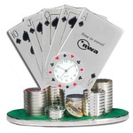 Custom Printed Royal Flush Clocks!