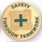 Custom Engraved Safety Through Teamwork Emblems and Seals!