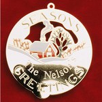 Custom Printed Colored Enamel Christmas Ornaments