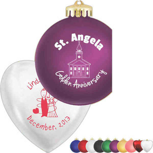 Shatterproof Ornaments, Custom Imprinted With Your Logo!