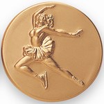 Custom Engraved Skating Female Figure Emblems and Seals!