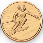 Custom Engraved Ski Female Racing Emblems and Seals!