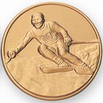 Custom Engraved Ski Male Racing Emblems and Seals!