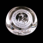 Custom Imprinted Slant Top Lead Crystal Paperweights!