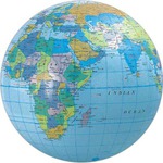 Custom Made Small Globe Beach Balls!