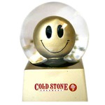 Customized Smiley Face Shaped Stock Snow Globes!