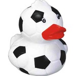 Custom Printed Soccer Ball Rubber Ducky