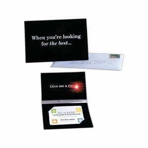 Sound Card Business Card Holders, Customized With Your Logo!
