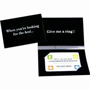 Sound Card Business Card Holders, Customized With Your Logo!