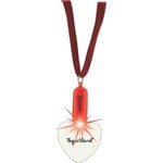 Custom Printed St. Valentine's Day Heart Shaped Light-up Pendants!
