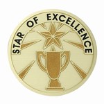 Custom Engraved Star of Excellence Emblems and Seals!