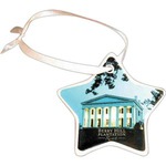 Custom Designed Star Shaped Porcelain Ornaments!