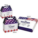 Custom Printed Stars and Stripes Patriotic Flat Donut Boxes!