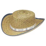 Custom Printed Straw Child Size Cowboy Hats!