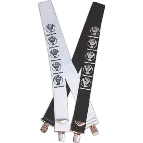 Elastic Suspenders, Custom Imprinted With Your Logo!