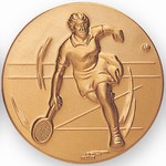Custom Engraved Tennis Female Emblems and Seals!