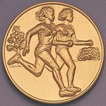 Custom Engraved Track Cross Country Female Emblems and Seals!
