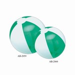 Custom Made Translucent Green and White Alternating Color Beach Balls!