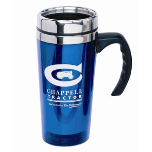 Comfort Handle Travel Mugs, Custom Printed With Your Logo!