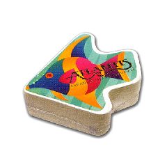 Tropical Fish Shaped Compressed T-shirts, Personalized With Your Logo!