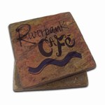 Custom Printed Tumbled Stone Coasters!
