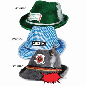 Tyrolean Hats, Custom Imprinted With Your Logo!