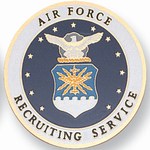 Custom Engraved USAF Recruiting Service Emblems and Seals!