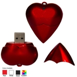 Custom Printed Heart Shaped USB Flash Drives