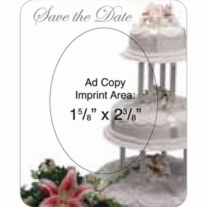 Wedding Cake Picture Frame Magnets, Custom Printed With Your Logo!