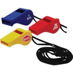 Custom Imprinted Whistles with Lanyards!