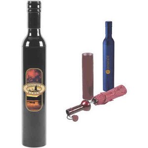 Wine Bottle Umbrellas, Custom Printed With Your Logo!
