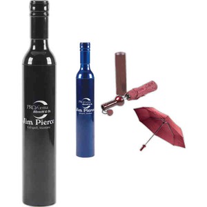 Wine Bottle Umbrellas, Custom Imprinted With Your Logo!