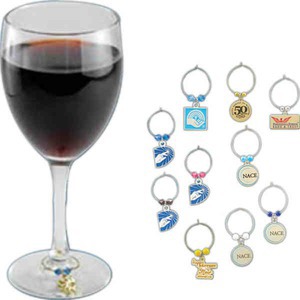 Wine Glass Charms, Custom Printed With Your Logo!