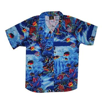 Womens Sea Life Hawaiian Camp Shirts, Custom Designed With Your Logo!