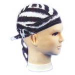 Personalized Zebra Print Head Wraps!