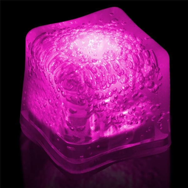 Purple Light Up Ice Cubes, Custom Decorated With Your Logo!