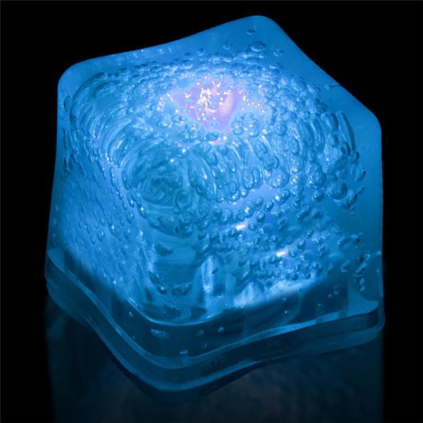 Blue Econo Glow Light Up Ice Cubes, Custom Printed With Your Logo!