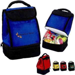 Dual Compartment Insulated Bags, Custom Printed With Your Logo!