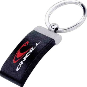 1 Day Service Rectangular Metal Trimmed Keytags, Custom Made With Your Logo!
