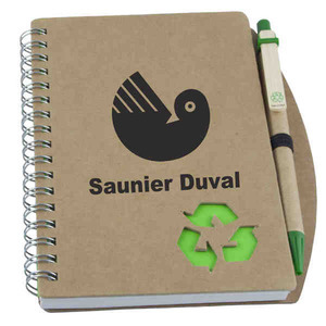 Recycled Notebooks with Pen Loops, Custom Printed With Your Logo!