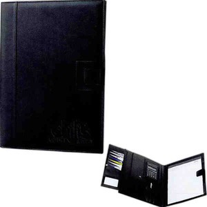 1 Day Service Simulated Leather Memo Pad Portfolios, Custom Printed With Your Logo!