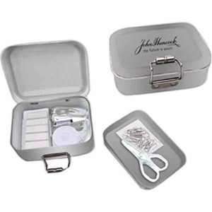 1 Day Service Square Desk Tin Organizers, Custom Designed With Your Logo!