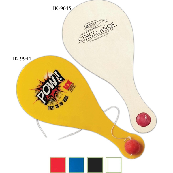 Custom Printed Paddle Ball Toys