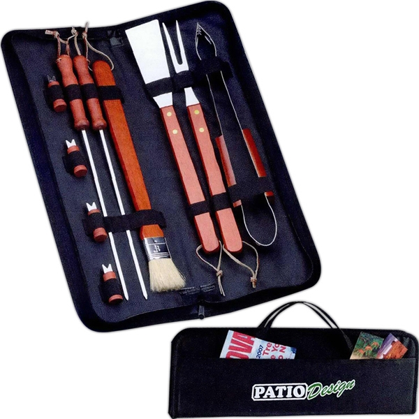 Stainless Steel Barbecue Utensil Sets, Custom Printed With Your Logo!