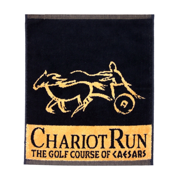 Jacquard Woven Standard Golf Towels, Custom Made With Your Logo!