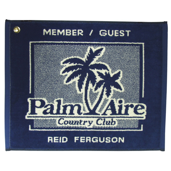 Jacquard Woven Standard Golf Towels, Custom Made With Your Logo!