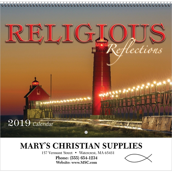 Bible Passages Executive Calendars, Custom Decorated With Your Logo!