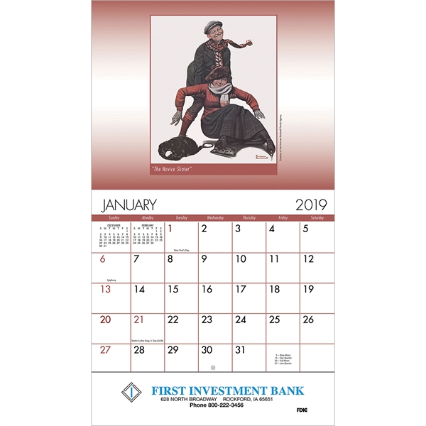 American Splendor Window Appointment Calendars, Custom Printed With Your Logo!