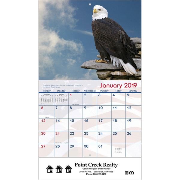 I Love America Appointment Calendars, Custom Imprinted With Your Logo!