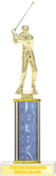 Custom Printed Male Golfer Golf Trophies